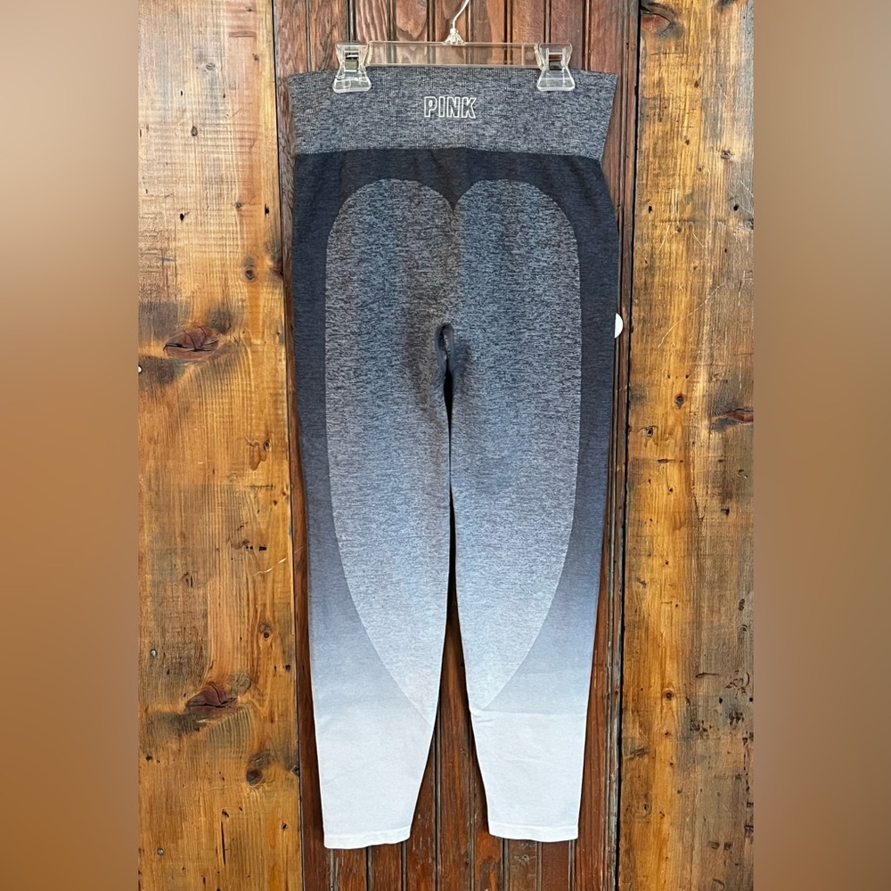VS PINK Gray Ombre Leggings Seamless Compression - Picture 2 of 5